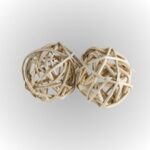 2” natural vine balls 2 pack