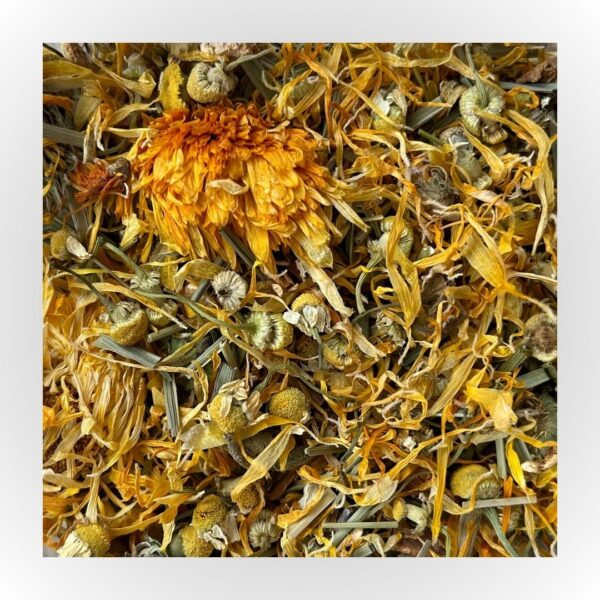 nyxie’s mellow yellow herbal tea